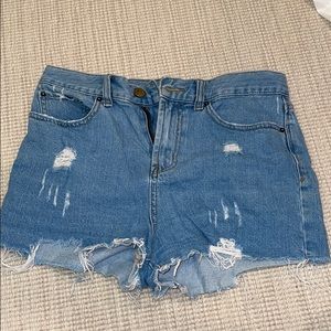 BDGGirlfriend high rise jean shorts